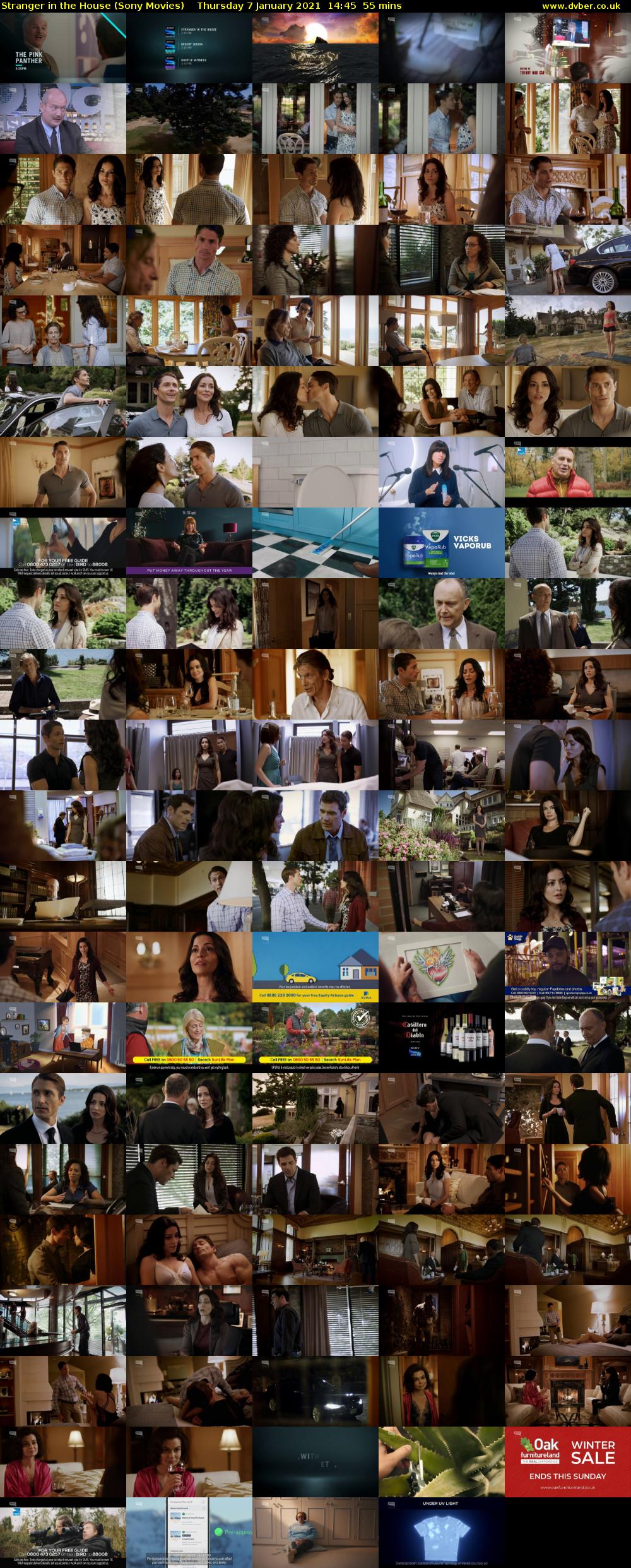 Stranger in the House (Sony Movies) Thursday 7 January 2021 14:45 - 15:40