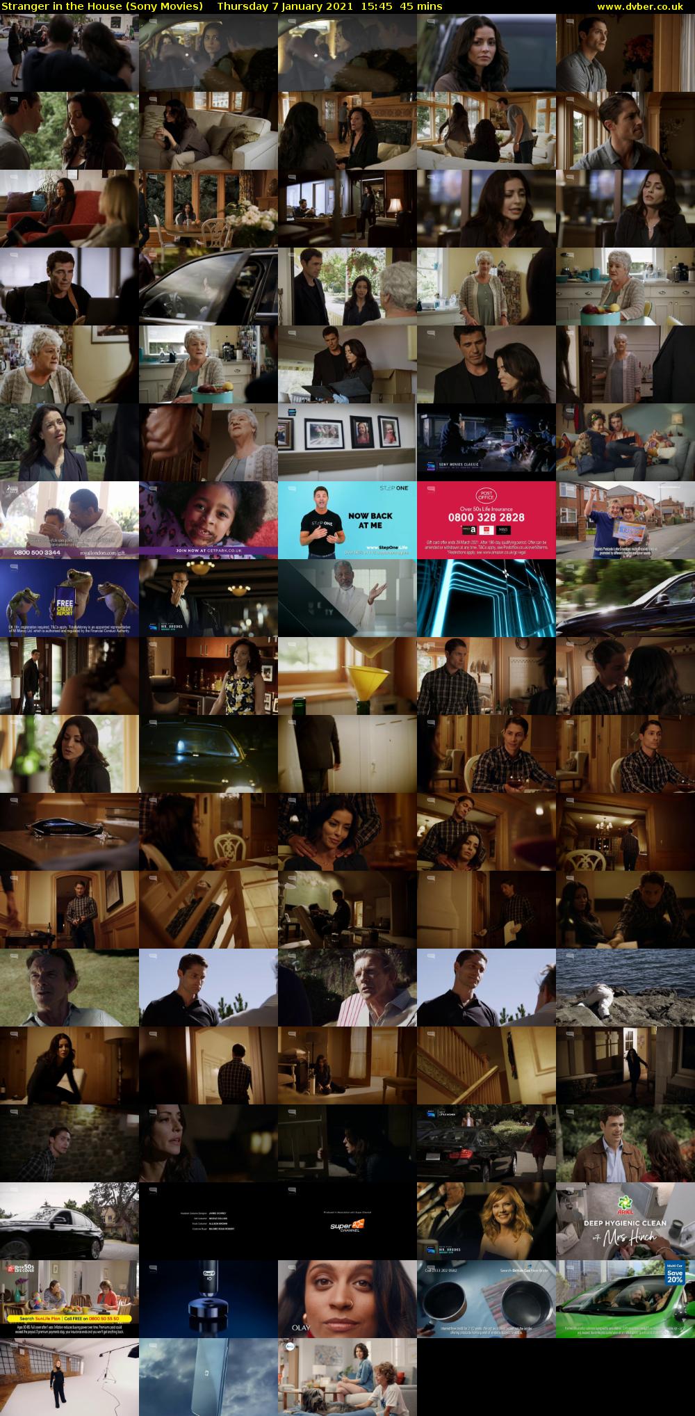 Stranger in the House (Sony Movies) Thursday 7 January 2021 15:45 - 16:30