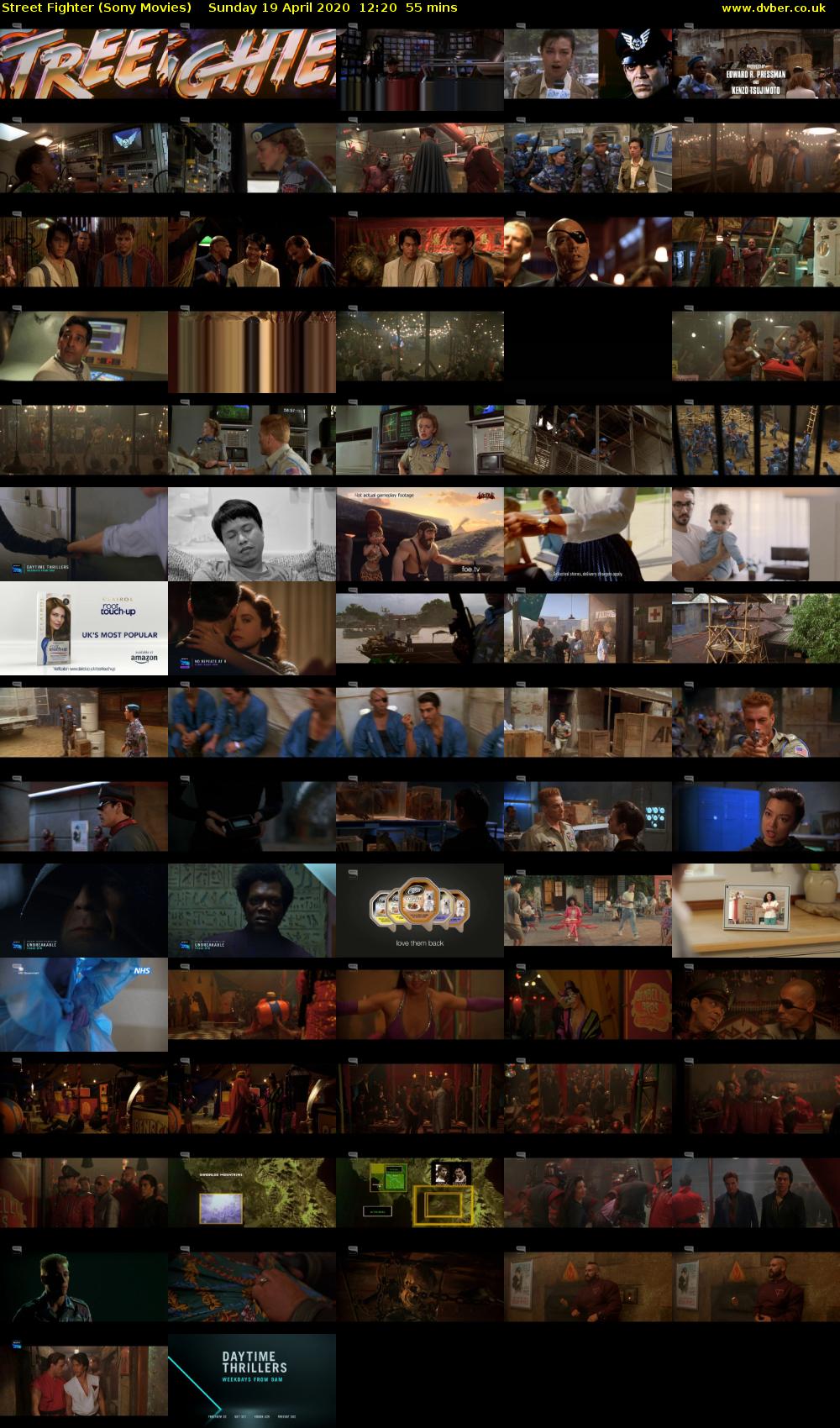 Street Fighter (Sony Movies) Sunday 19 April 2020 12:20 - 13:15