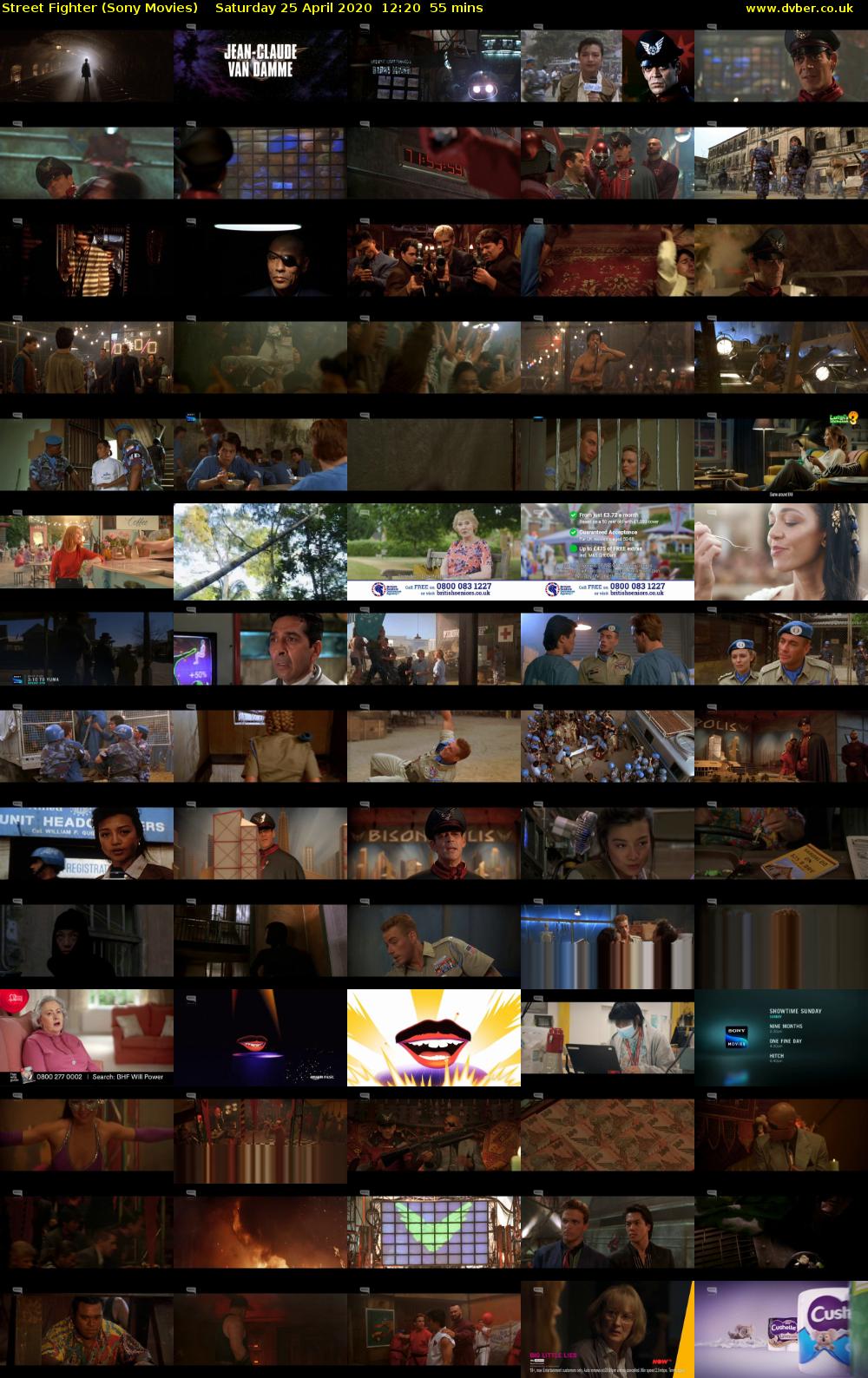 Street Fighter (Sony Movies) Saturday 25 April 2020 12:20 - 13:15