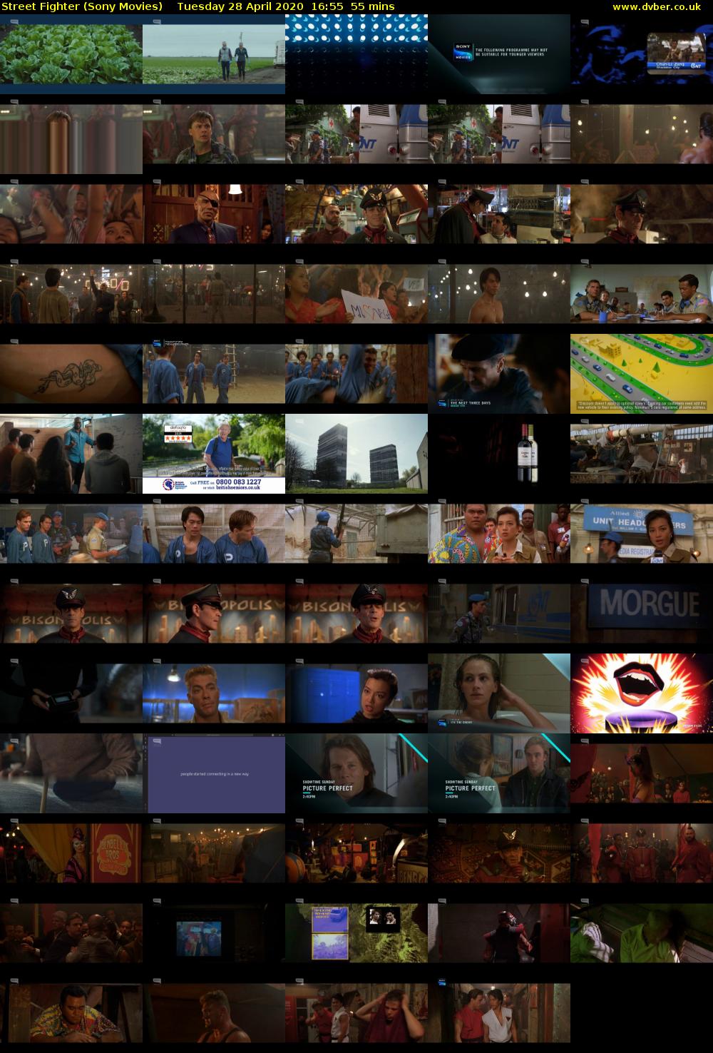 Street Fighter (Sony Movies) Tuesday 28 April 2020 16:55 - 17:50