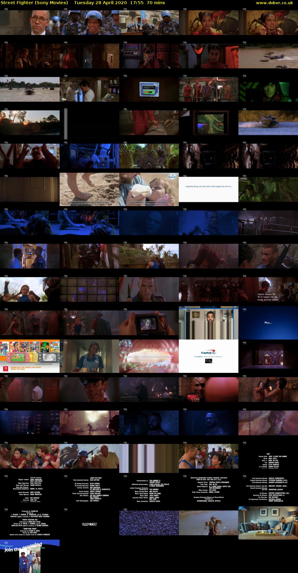 Street Fighter (Sony Movies) Tuesday 28 April 2020 17:55 - 19:05