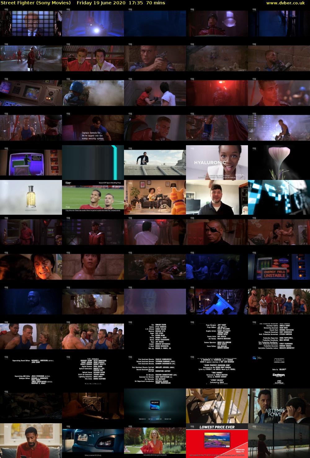 Street Fighter (Sony Movies) Friday 19 June 2020 17:35 - 18:45