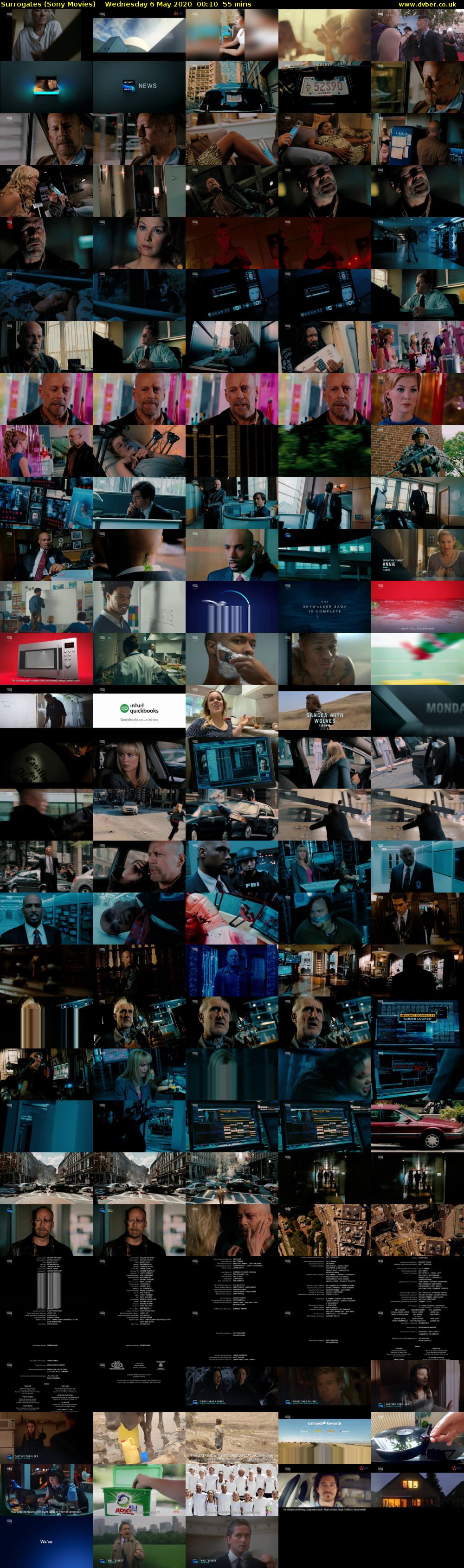 Surrogates (Sony Movies) Wednesday 6 May 2020 00:10 - 01:05