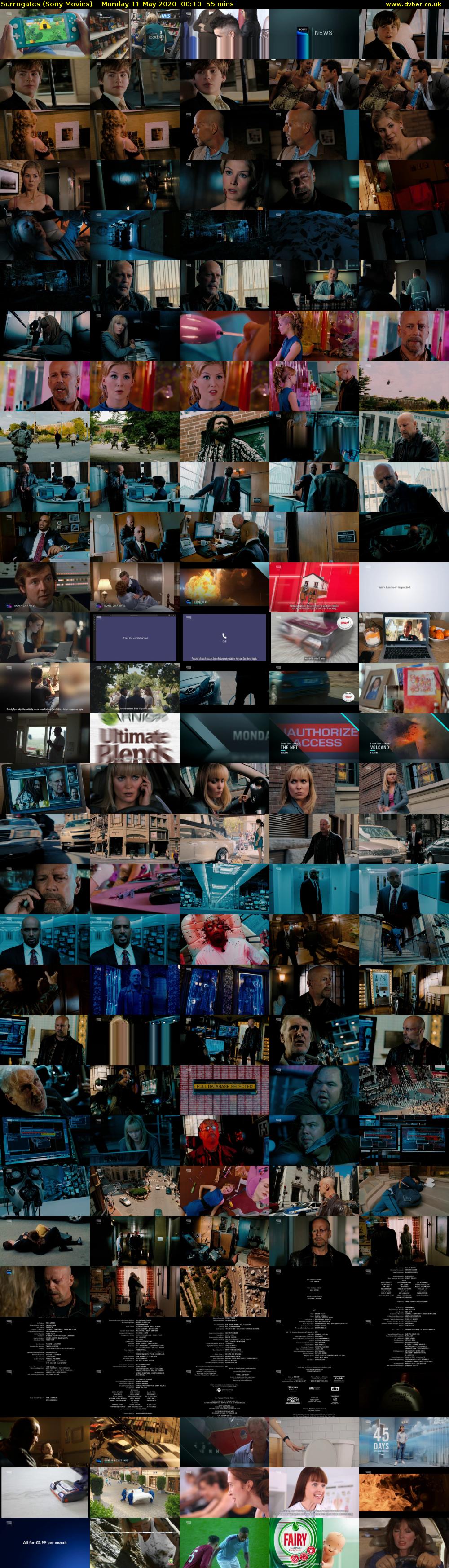 Surrogates (Sony Movies) Monday 11 May 2020 00:10 - 01:05