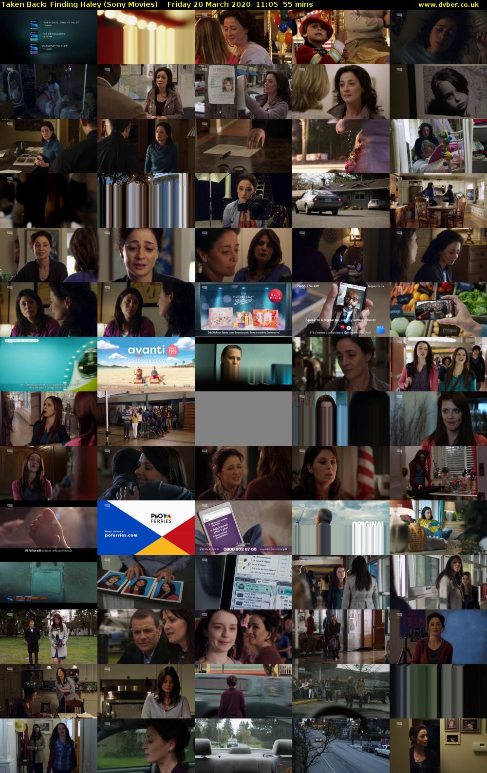Taken Back: Finding Haley (Sony Movies) Friday 20 March 2020 11:05 - 12:00
