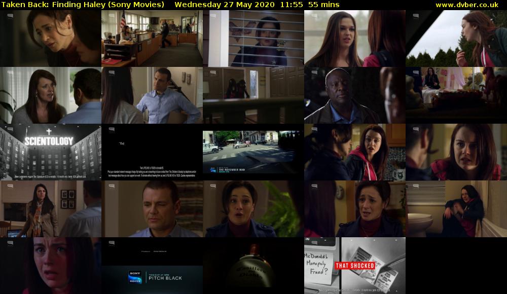 Taken Back: Finding Haley (Sony Movies) Wednesday 27 May 2020 11:55 - 12:50