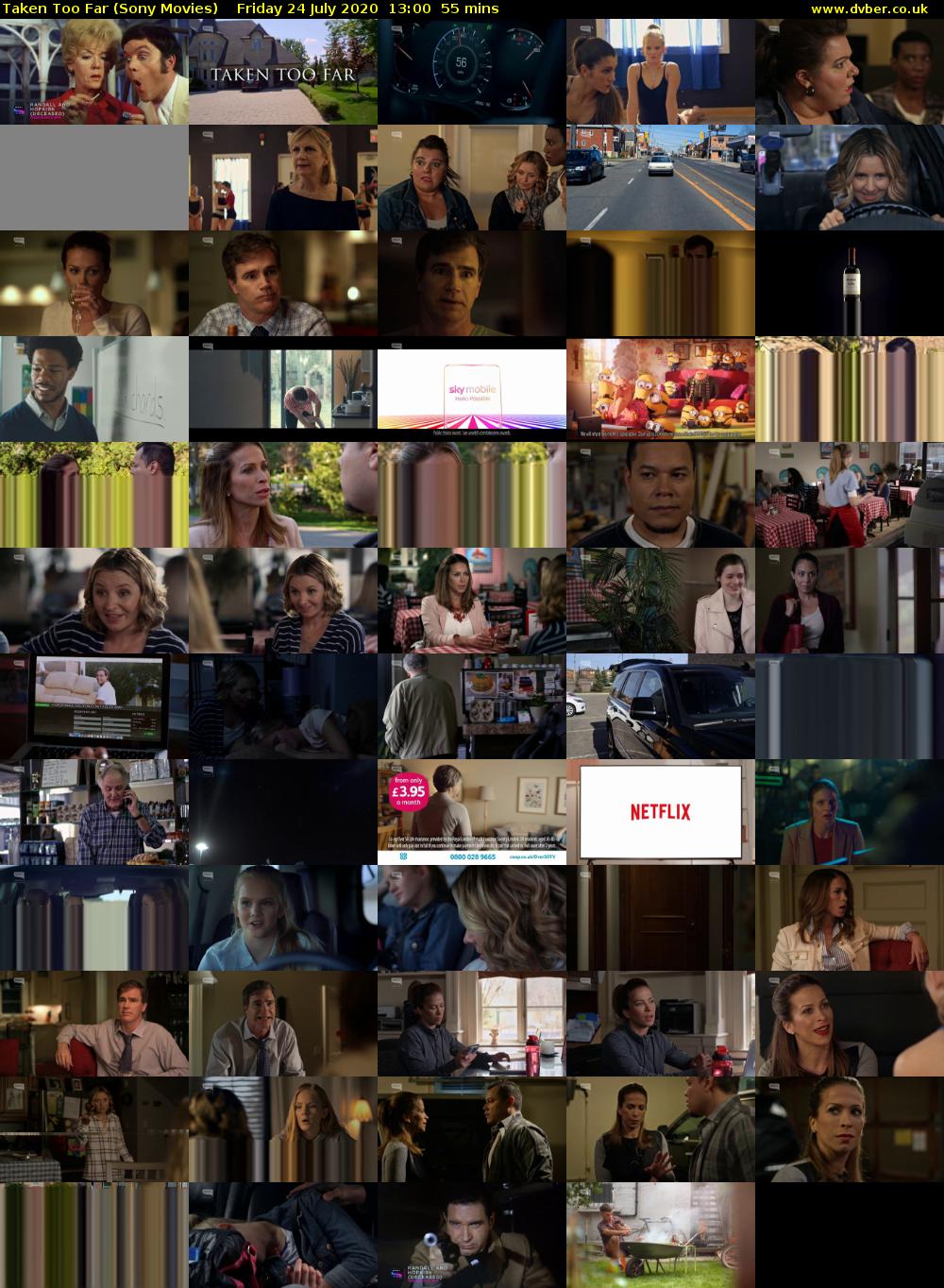 Taken Too Far (Sony Movies) Friday 24 July 2020 13:00 - 13:55