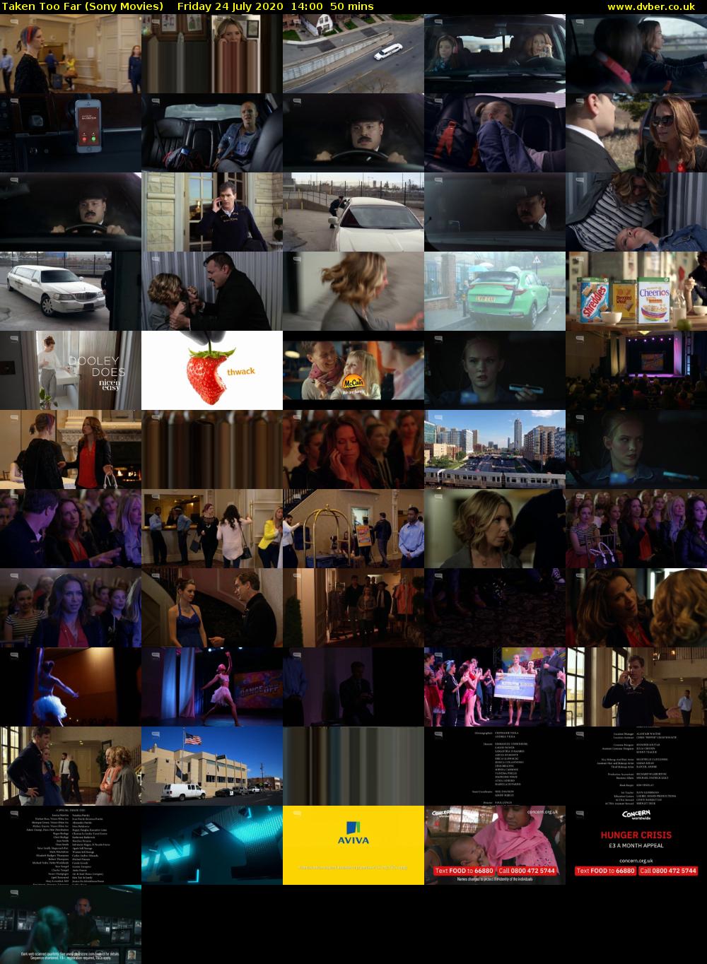 Taken Too Far (Sony Movies) Friday 24 July 2020 14:00 - 14:50