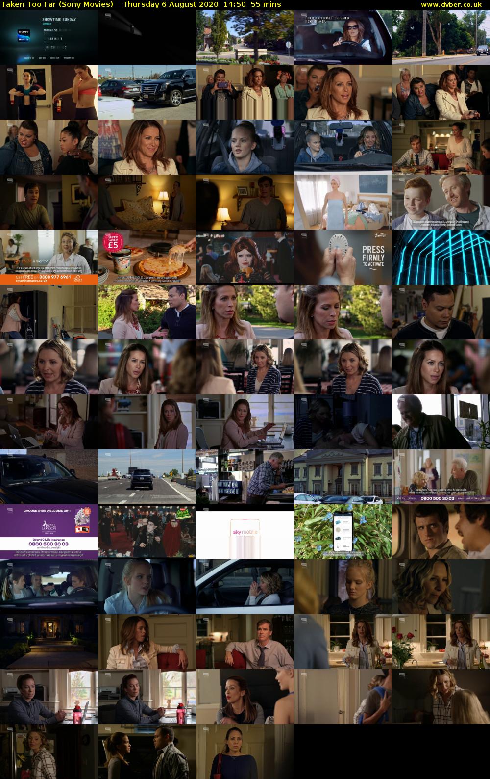 Taken Too Far (Sony Movies) Thursday 6 August 2020 14:50 - 15:45