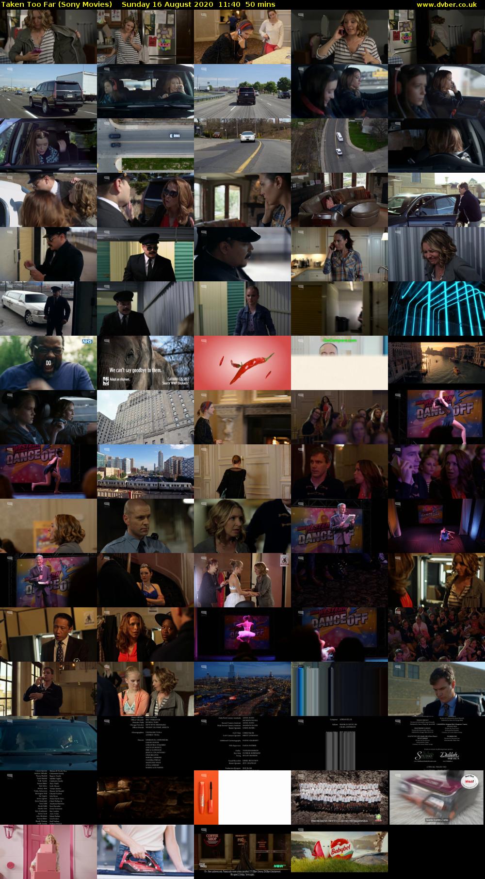 Taken Too Far (Sony Movies) Sunday 16 August 2020 11:40 - 12:30