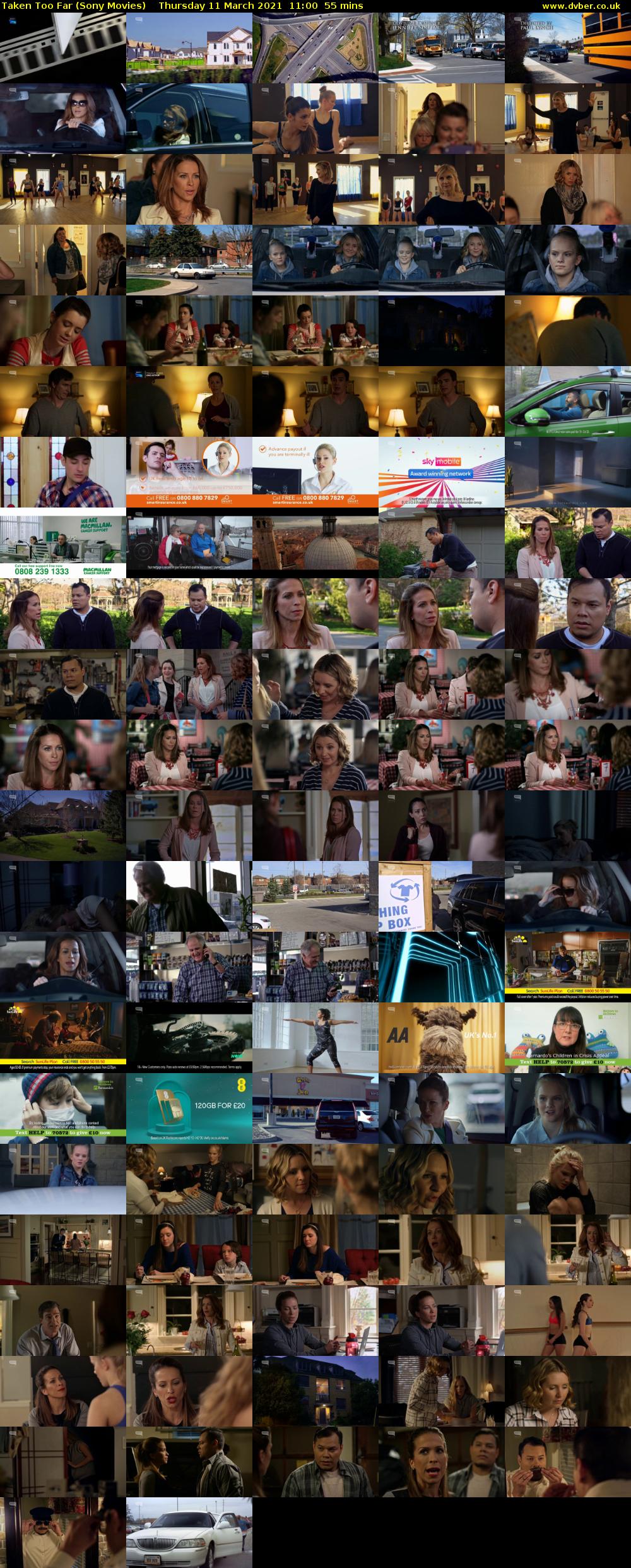 Taken Too Far (Sony Movies) Thursday 11 March 2021 11:00 - 11:55