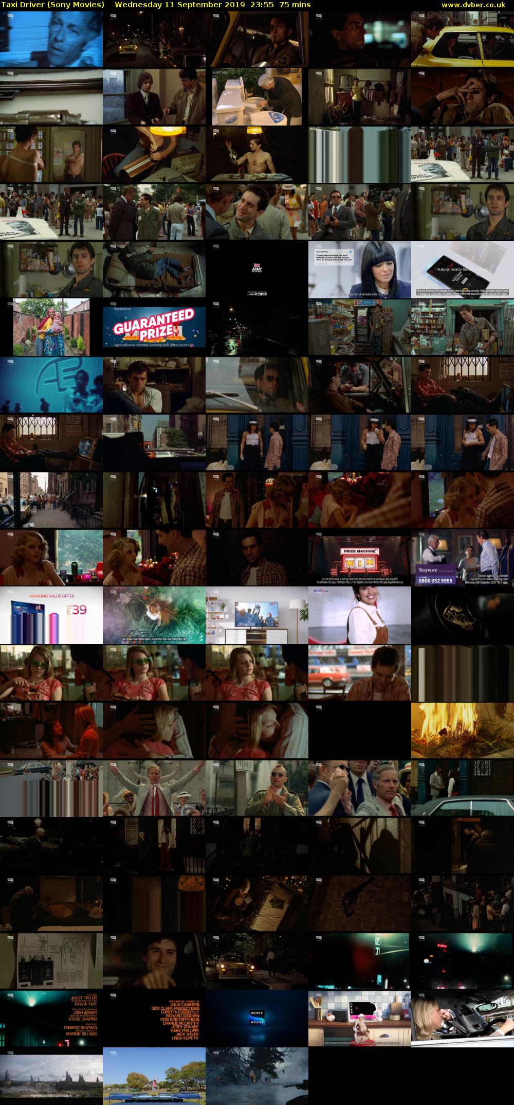 Taxi Driver (Sony Movies) Wednesday 11 September 2019 23:55 - 01:10