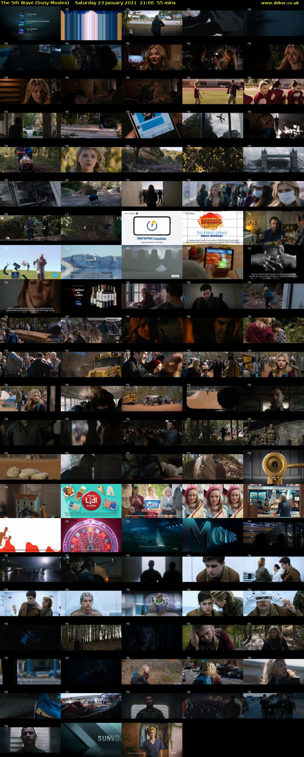 The 5th Wave (Sony Movies) Saturday 23 January 2021 21:00 - 21:55