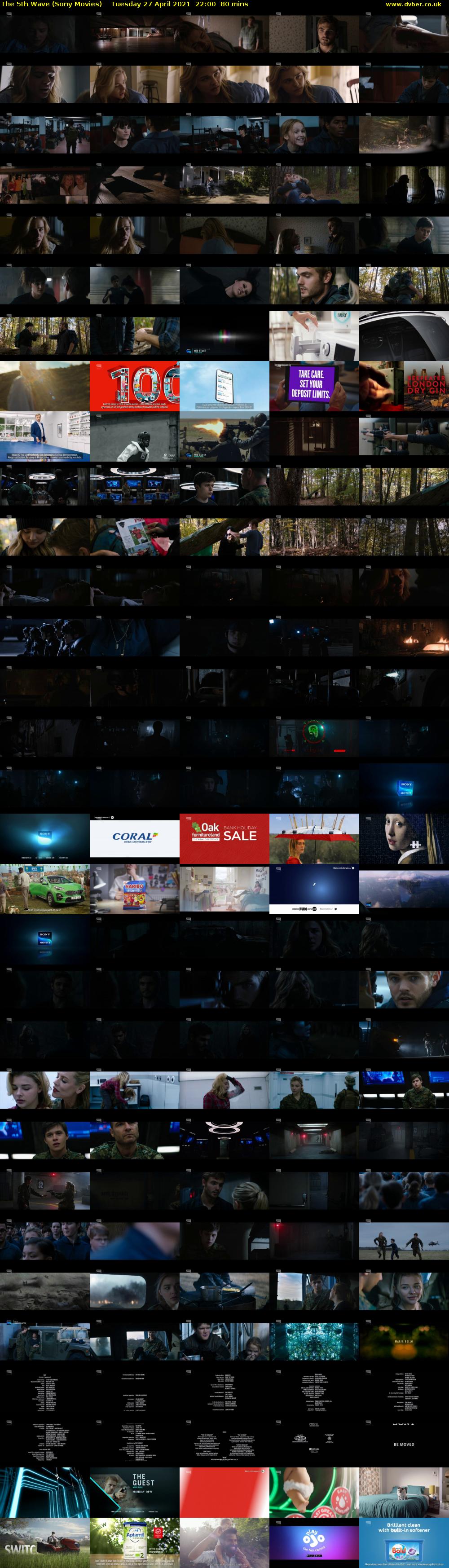 The 5th Wave (Sony Movies) Tuesday 27 April 2021 22:00 - 23:20
