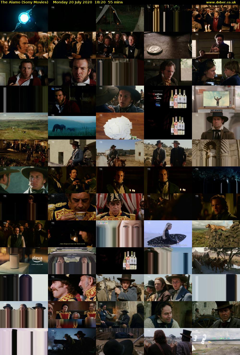 The Alamo (Sony Movies) Monday 20 July 2020 18:20 - 19:15
