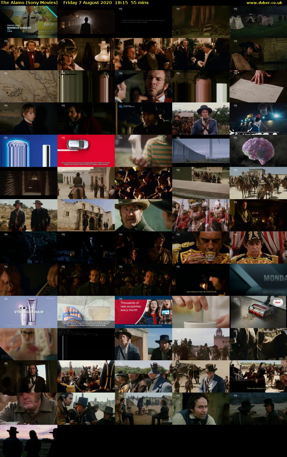 The Alamo (Sony Movies) Friday 7 August 2020 18:15 - 19:10