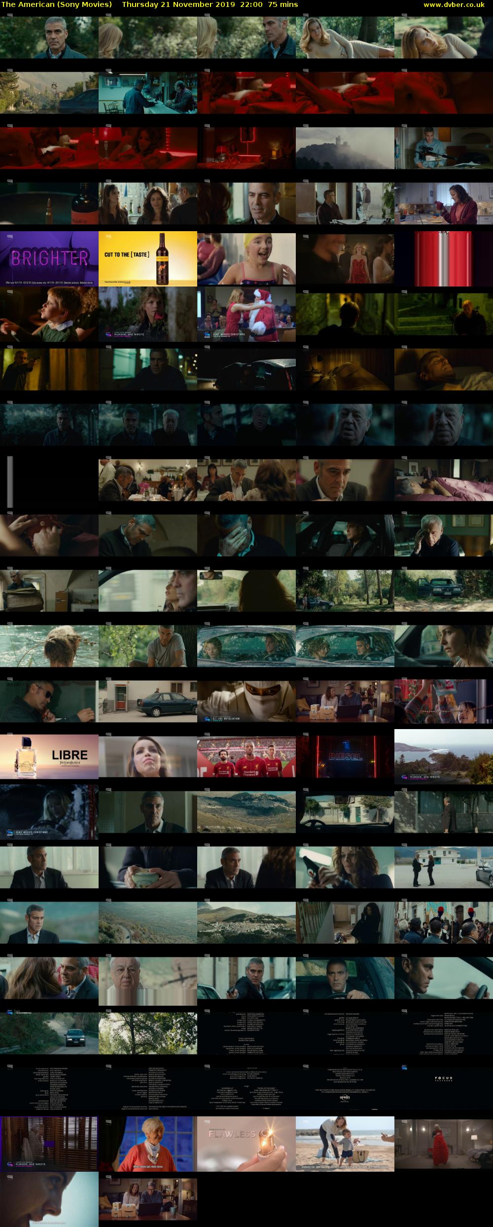 The American (Sony Movies) Thursday 21 November 2019 22:00 - 23:15