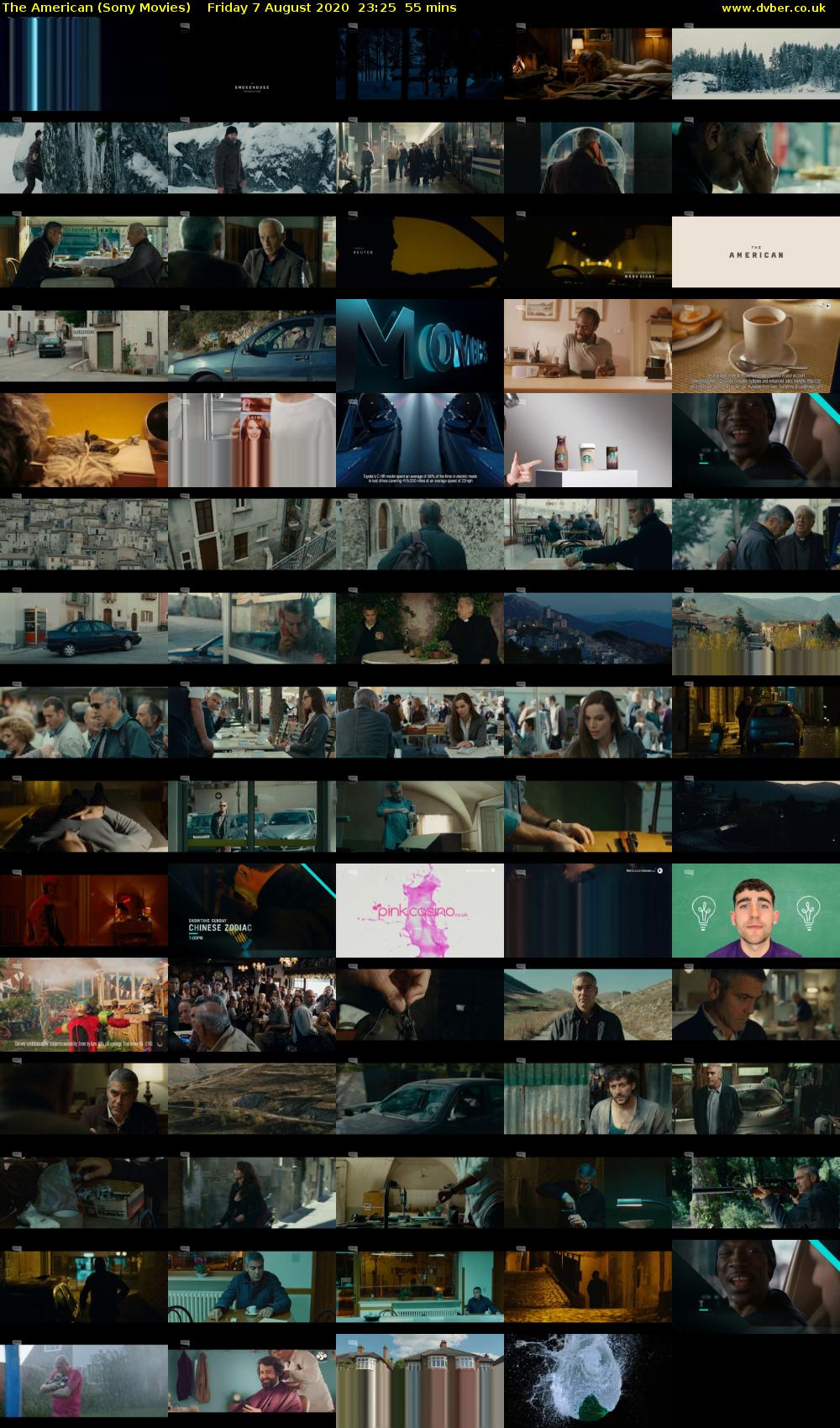 The American (Sony Movies) Friday 7 August 2020 23:25 - 00:20