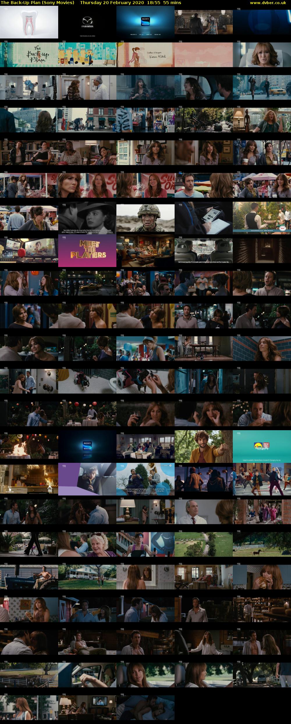 The Back-Up Plan (Sony Movies) Thursday 20 February 2020 18:55 - 19:50