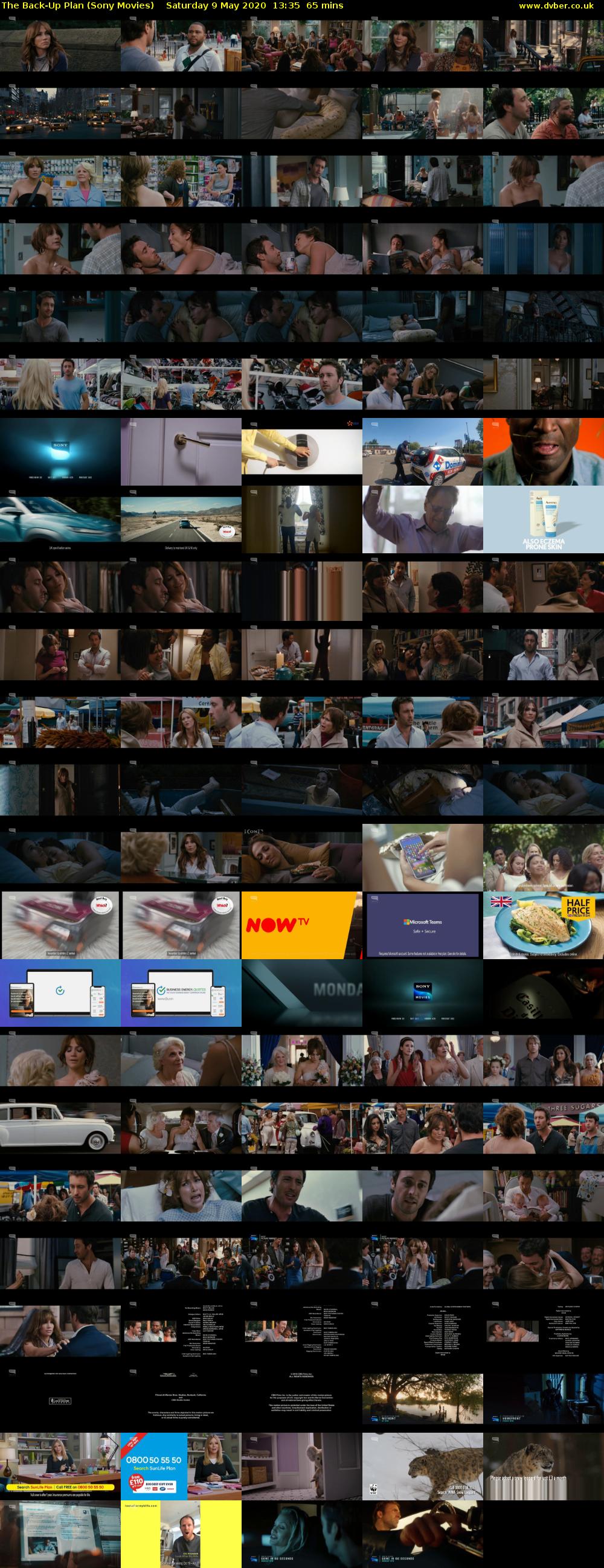 The Back-Up Plan (Sony Movies) Saturday 9 May 2020 13:35 - 14:40