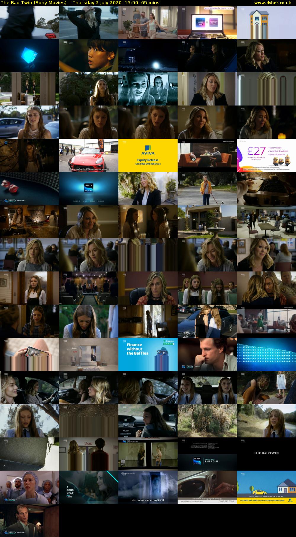 The Bad Twin (Sony Movies) Thursday 2 July 2020 15:50 - 16:55