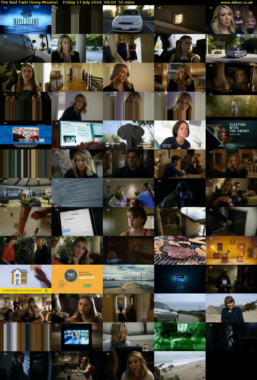 The Bad Twin (Sony Movies) Friday 17 July 2020 09:00 - 09:55