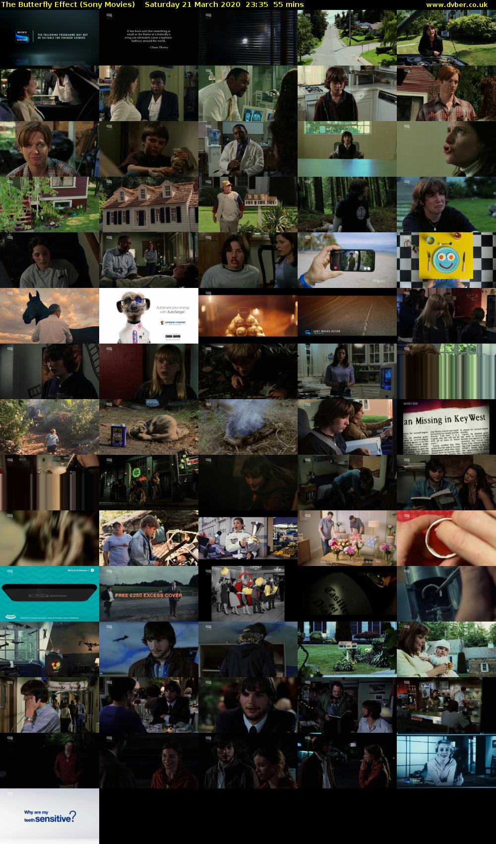 The Butterfly Effect (Sony Movies) Saturday 21 March 2020 23:35 - 00:30