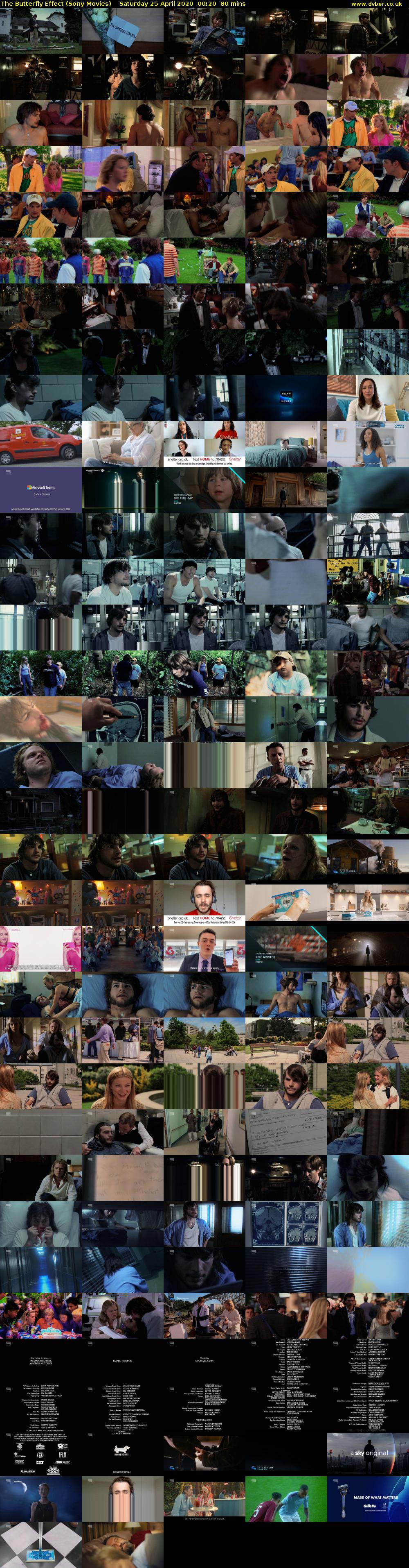 The Butterfly Effect (Sony Movies) Saturday 25 April 2020 00:20 - 01:40