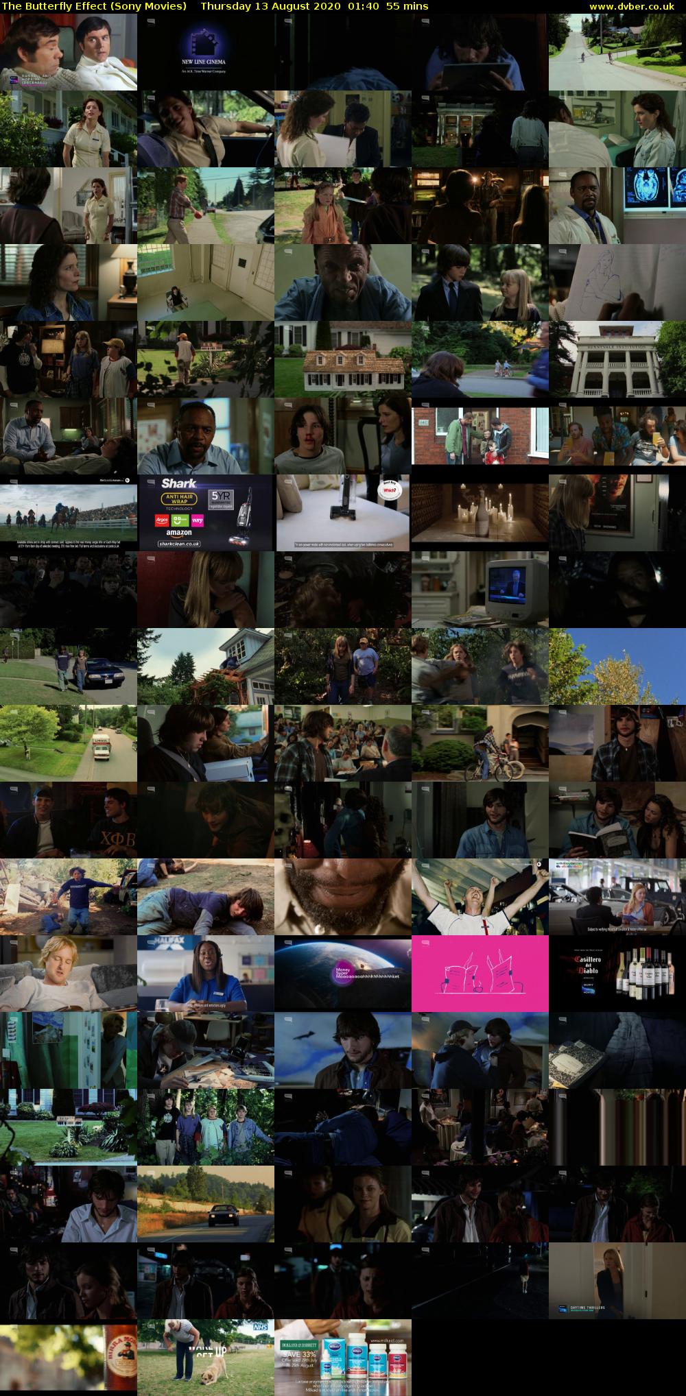 The Butterfly Effect (Sony Movies) Thursday 13 August 2020 01:40 - 02:35
