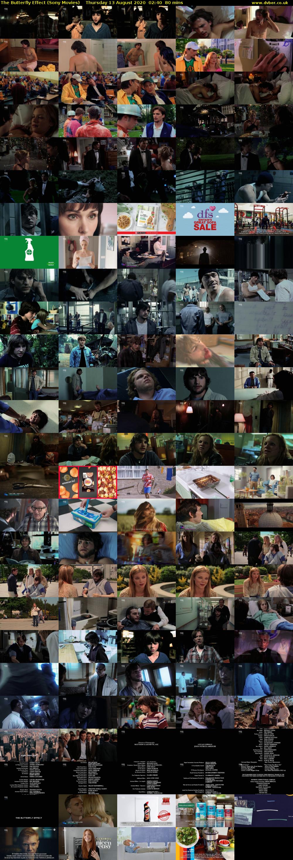 The Butterfly Effect (Sony Movies) Thursday 13 August 2020 02:40 - 04:00