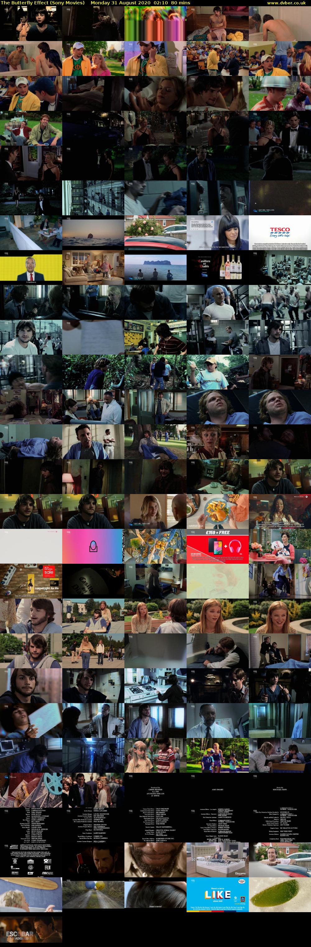 The Butterfly Effect (Sony Movies) Monday 31 August 2020 02:10 - 03:30