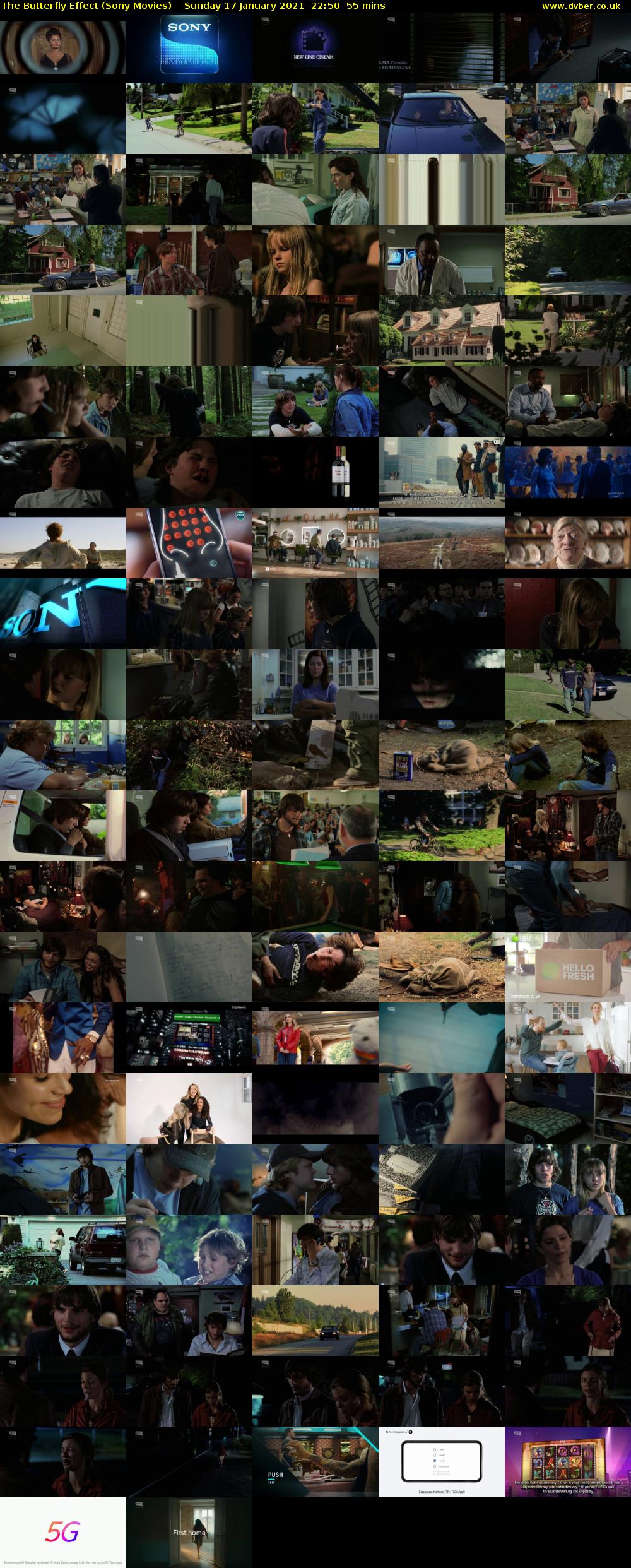 The Butterfly Effect (Sony Movies) Sunday 17 January 2021 22:50 - 23:45