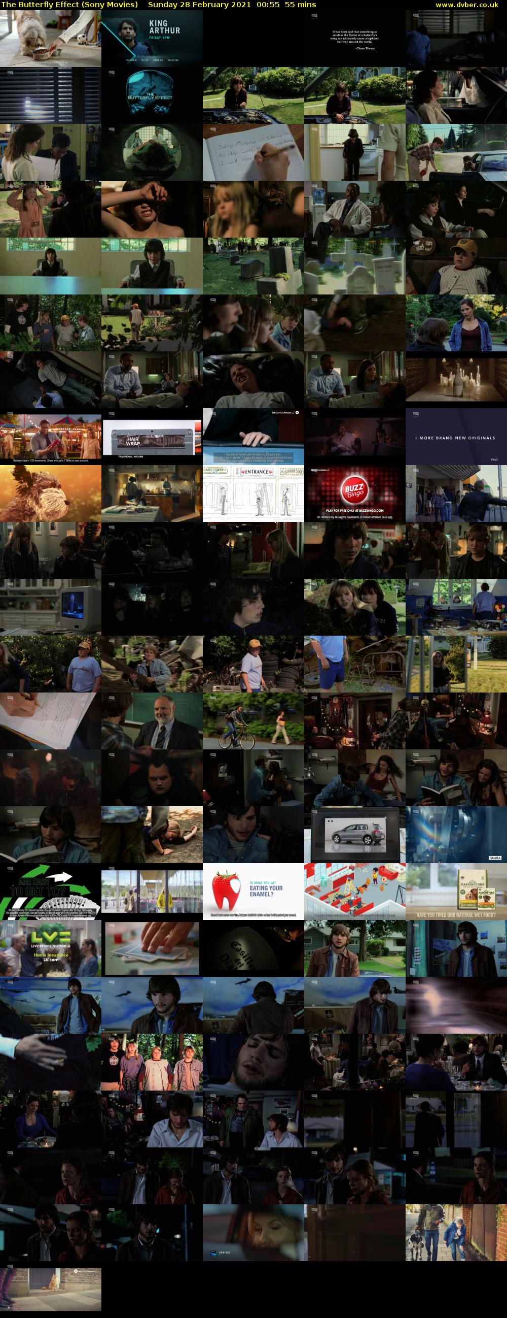 The Butterfly Effect (Sony Movies) Sunday 28 February 2021 00:55 - 01:50