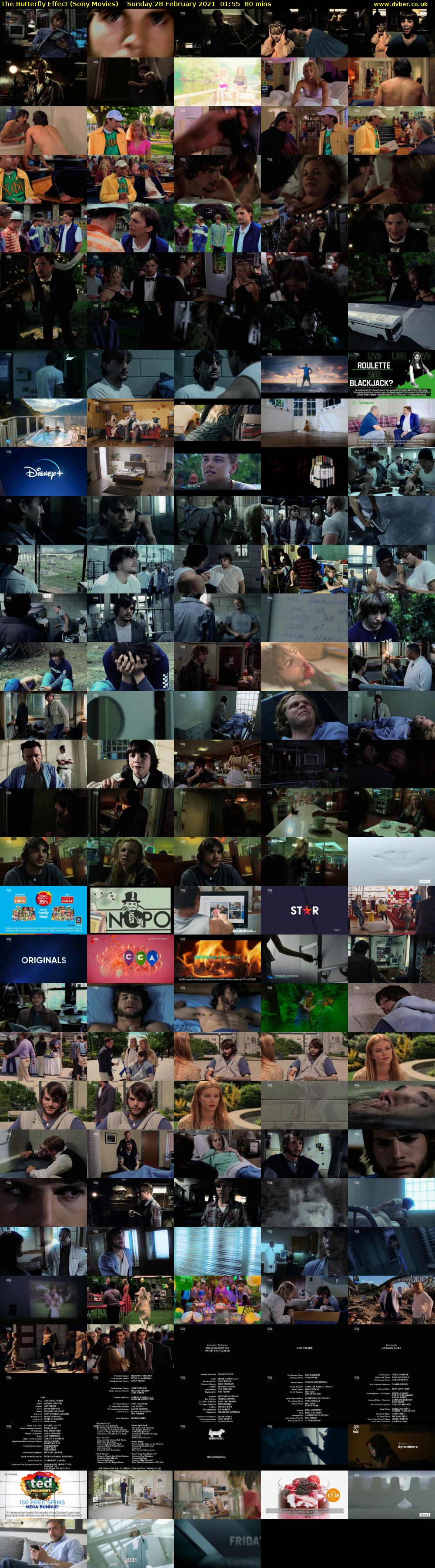 The Butterfly Effect (Sony Movies) Sunday 28 February 2021 01:55 - 03:15