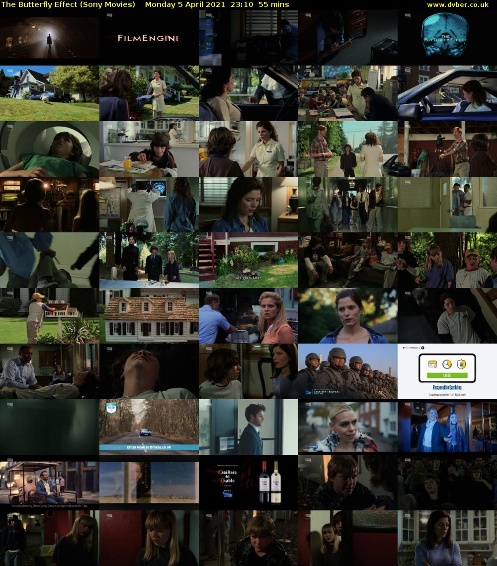 The Butterfly Effect (Sony Movies) Monday 5 April 2021 23:10 - 00:05