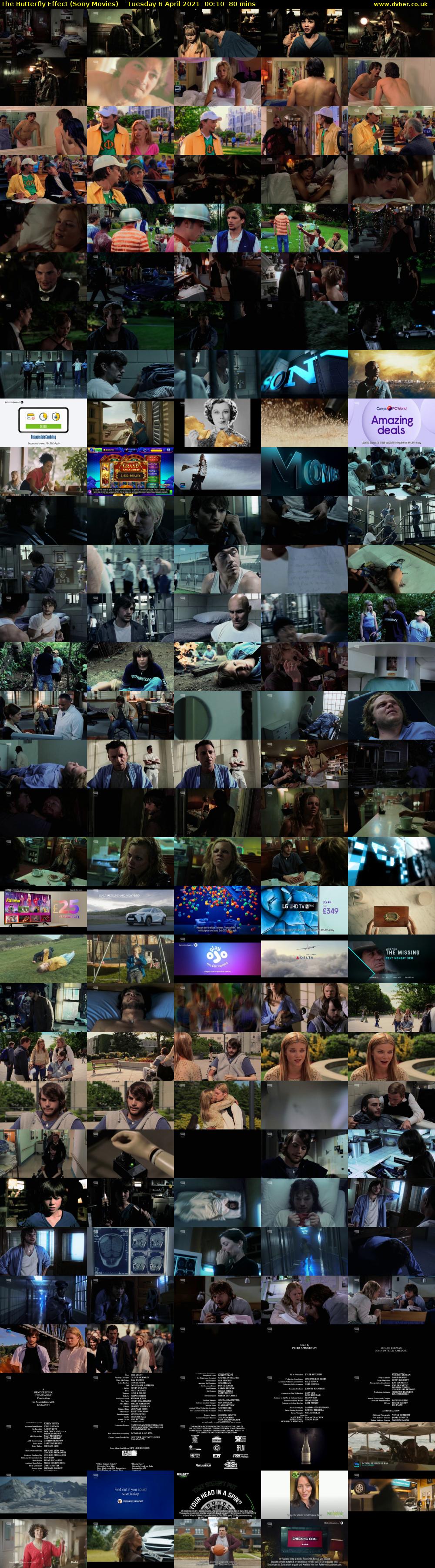 The Butterfly Effect (Sony Movies) Tuesday 6 April 2021 00:10 - 01:30