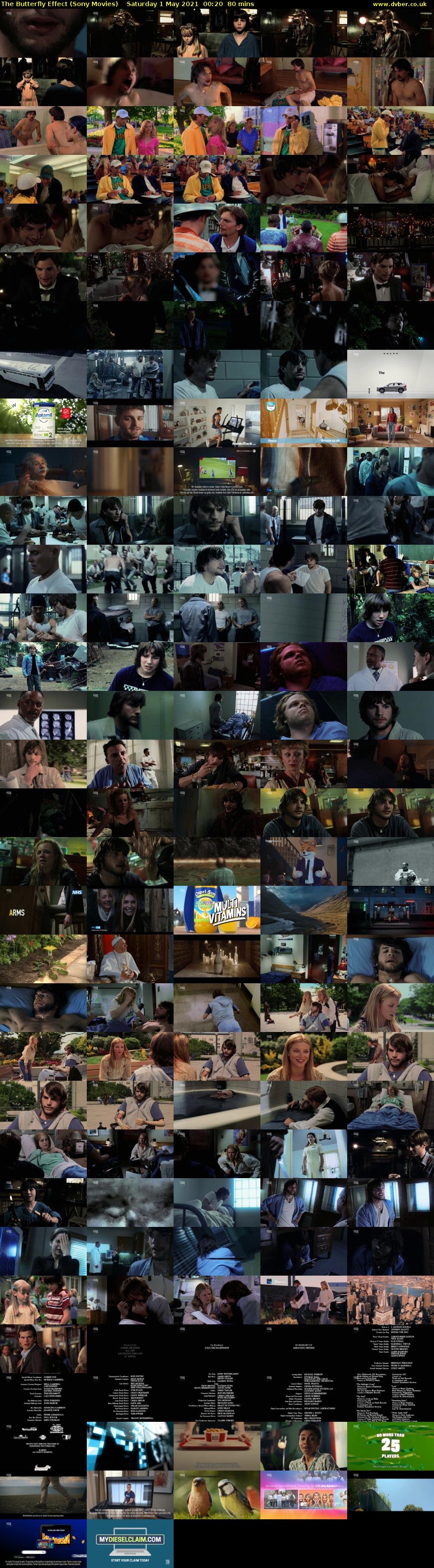 The Butterfly Effect (Sony Movies) Saturday 1 May 2021 00:20 - 01:40