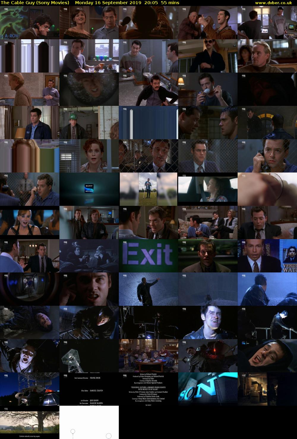 The Cable Guy (Sony Movies) Monday 16 September 2019 20:05 - 21:00