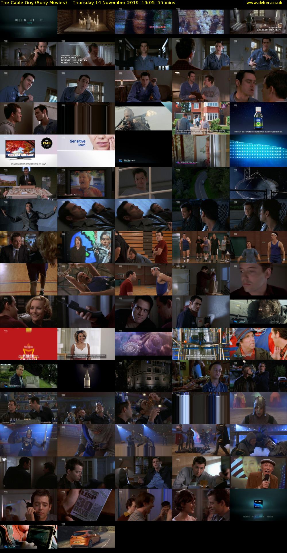 The Cable Guy (Sony Movies) Thursday 14 November 2019 19:05 - 20:00