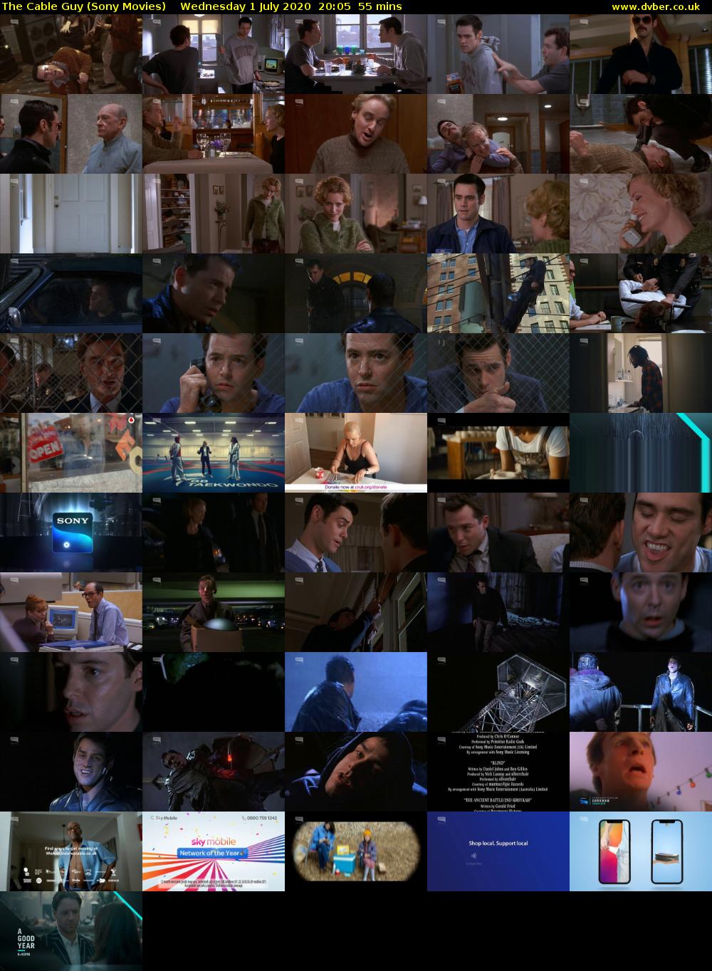 The Cable Guy (Sony Movies) Wednesday 1 July 2020 20:05 - 21:00