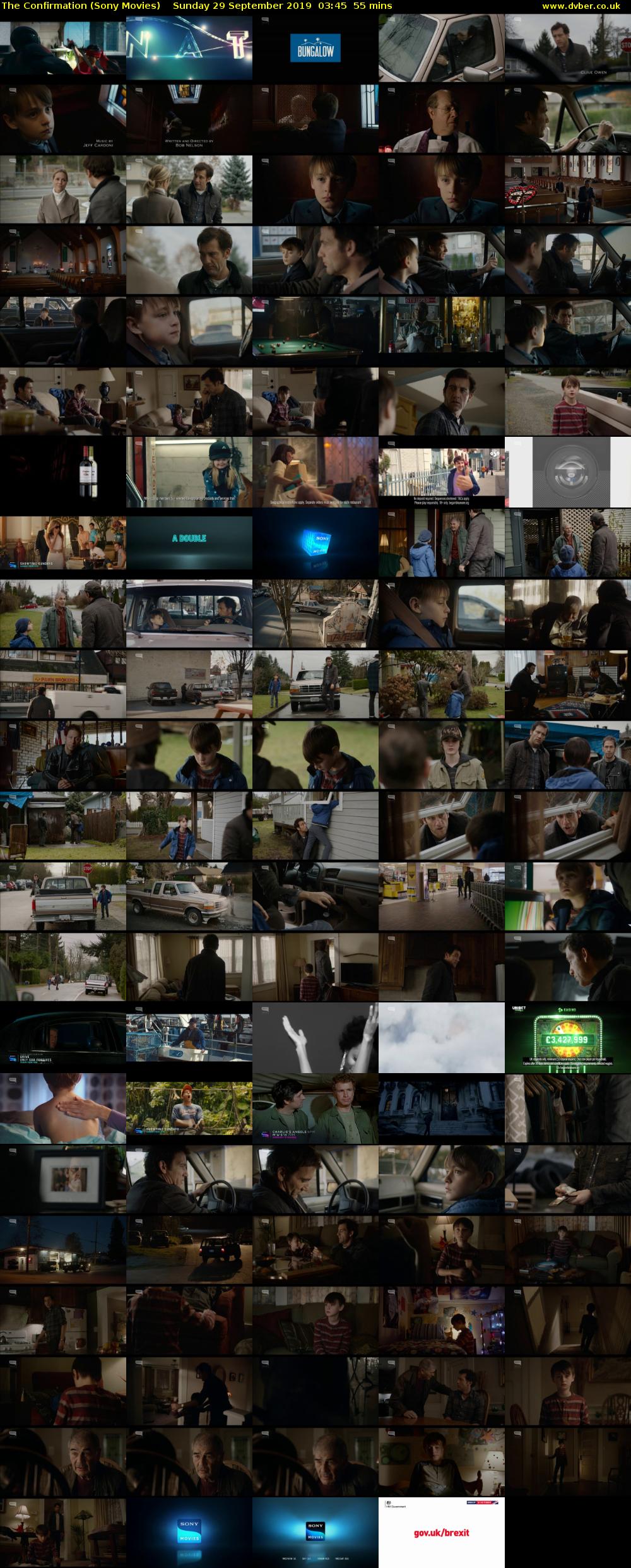 The Confirmation (Sony Movies) Sunday 29 September 2019 03:45 - 04:40