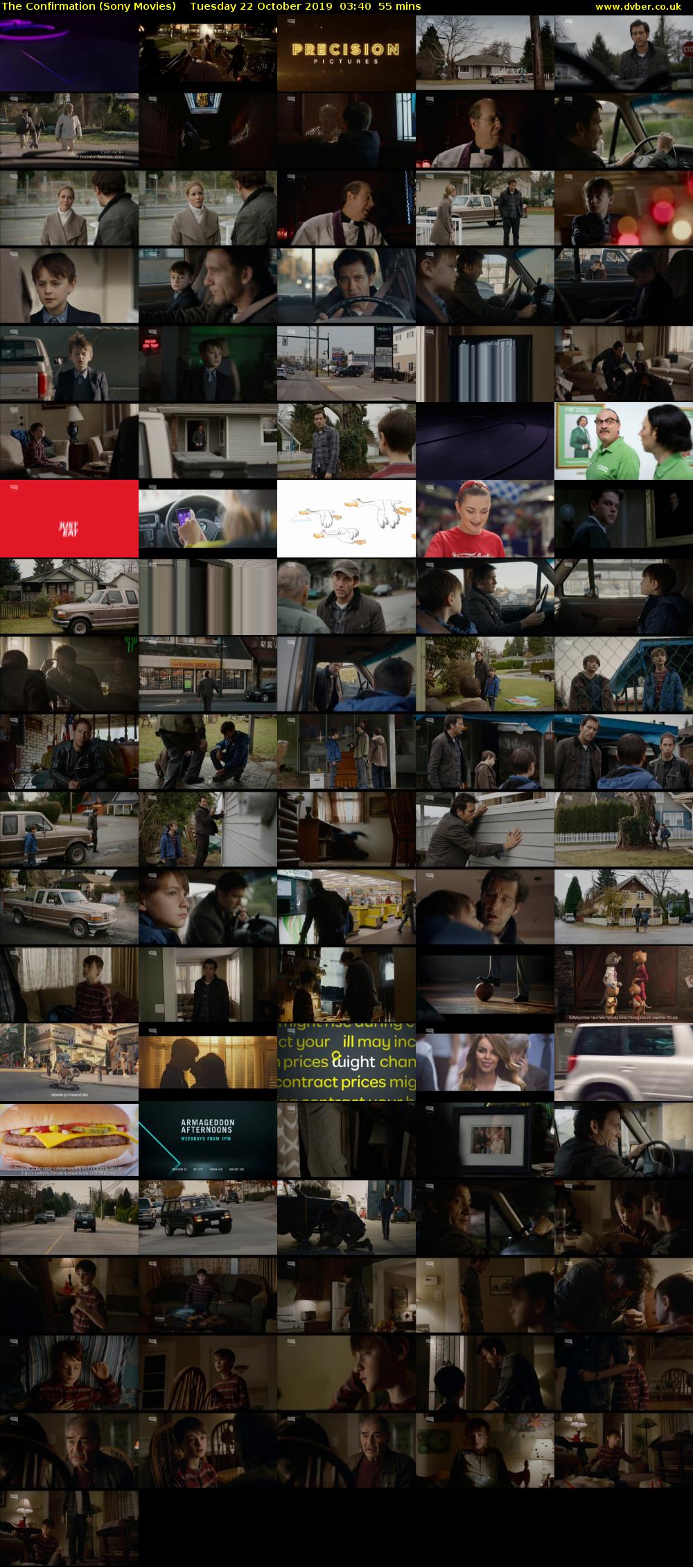 The Confirmation (Sony Movies) Tuesday 22 October 2019 03:40 - 04:35