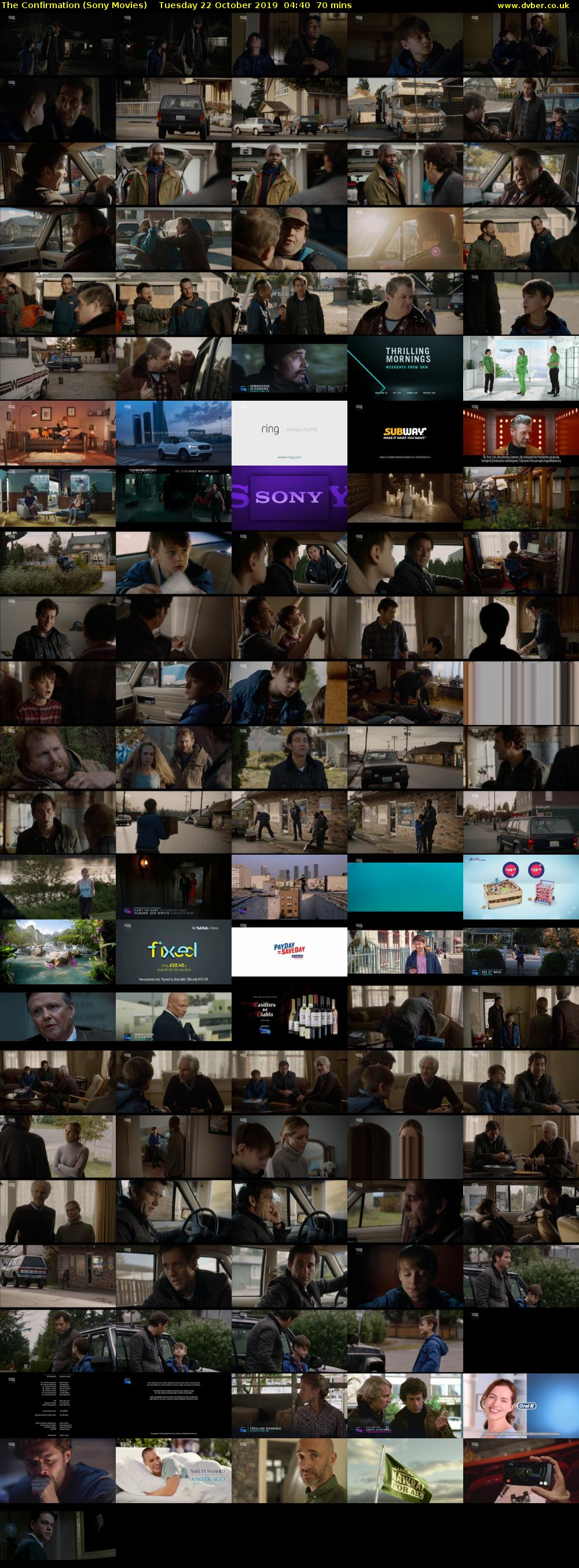 The Confirmation (Sony Movies) Tuesday 22 October 2019 04:40 - 05:50