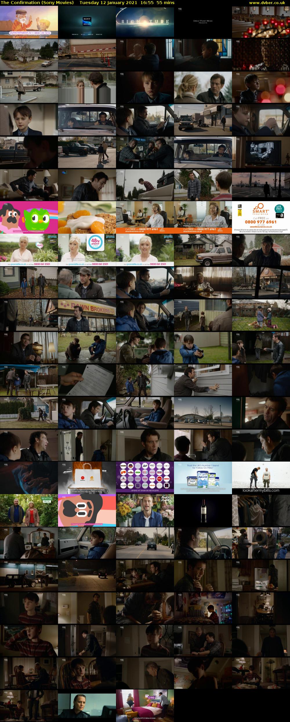 The Confirmation (Sony Movies) Tuesday 12 January 2021 16:55 - 17:50