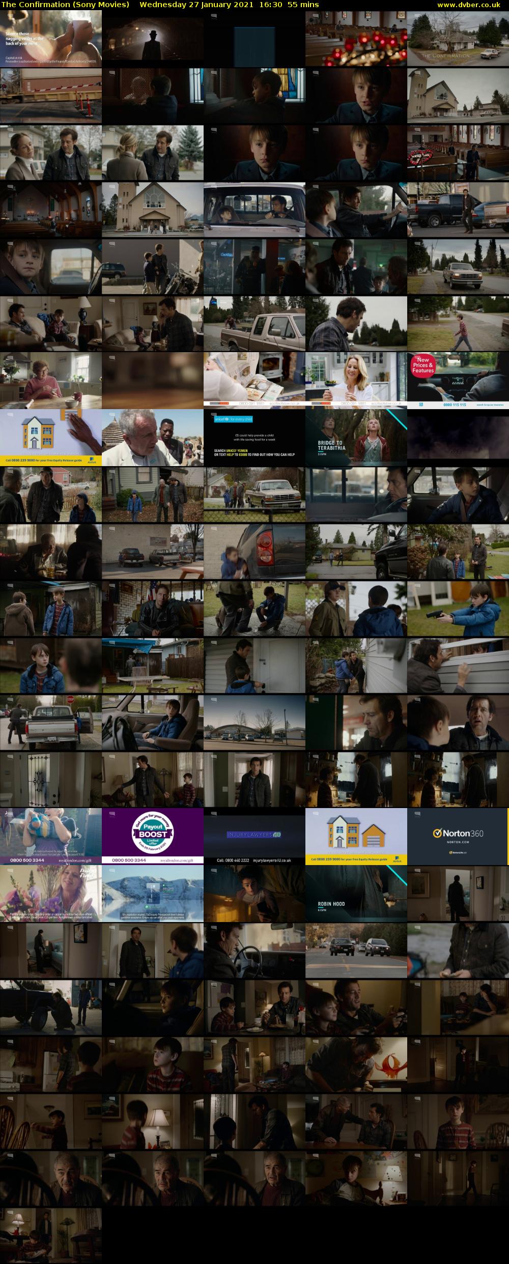 The Confirmation (Sony Movies) Wednesday 27 January 2021 16:30 - 17:25