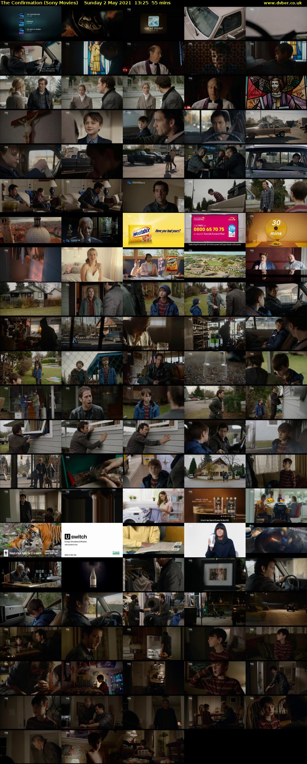 The Confirmation (Sony Movies) Sunday 2 May 2021 13:25 - 14:20