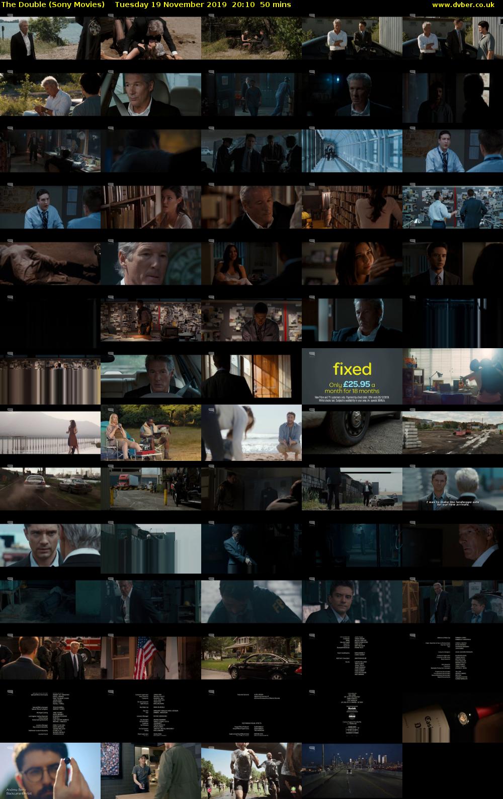 The Double (Sony Movies) Tuesday 19 November 2019 20:10 - 21:00