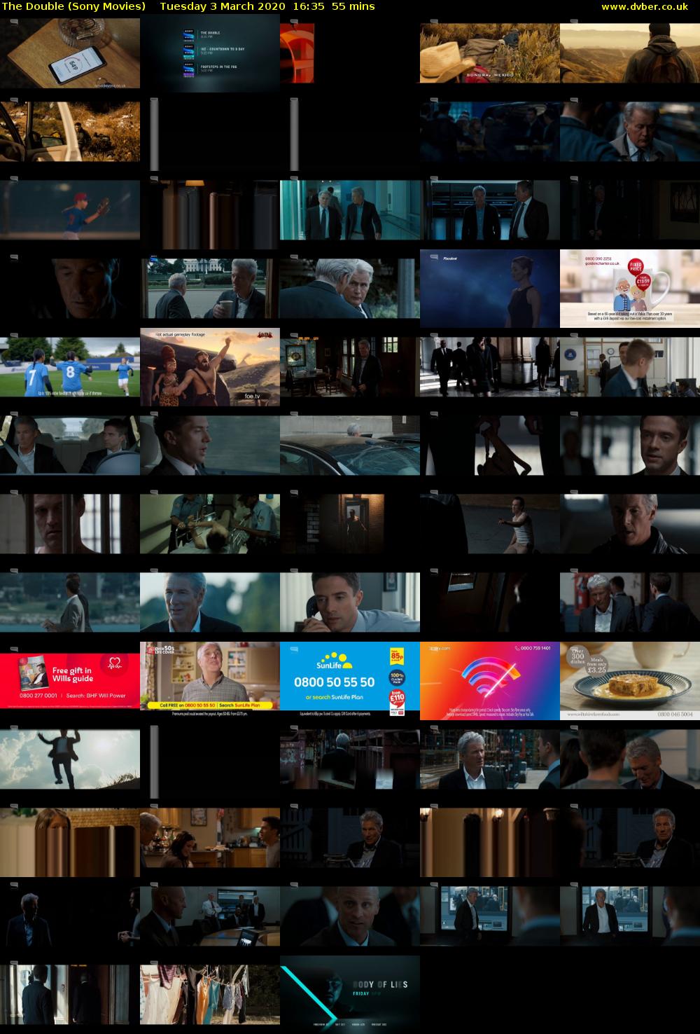 The Double (Sony Movies) Tuesday 3 March 2020 16:35 - 17:30