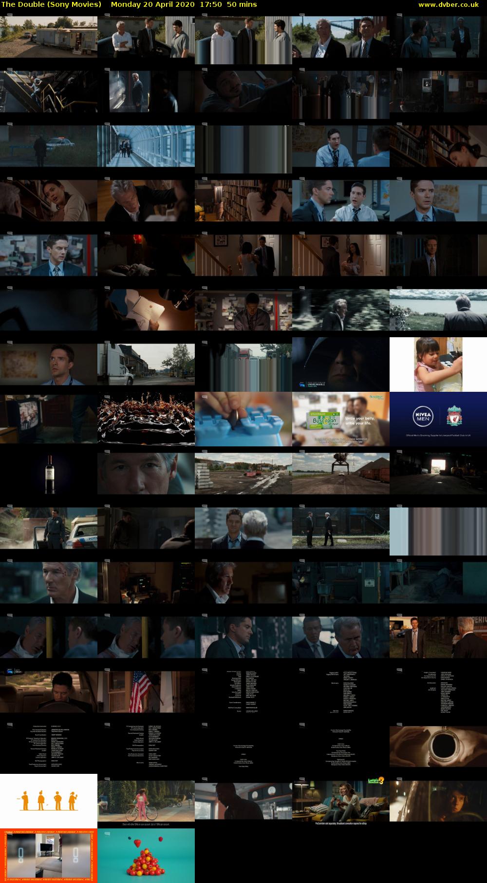 The Double (Sony Movies) Monday 20 April 2020 17:50 - 18:40